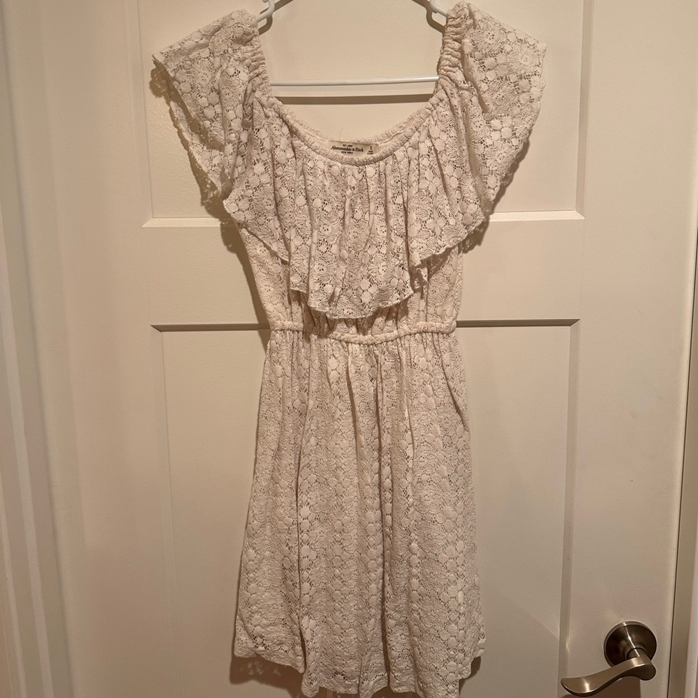 Abercrombie and Fitch white lace dress